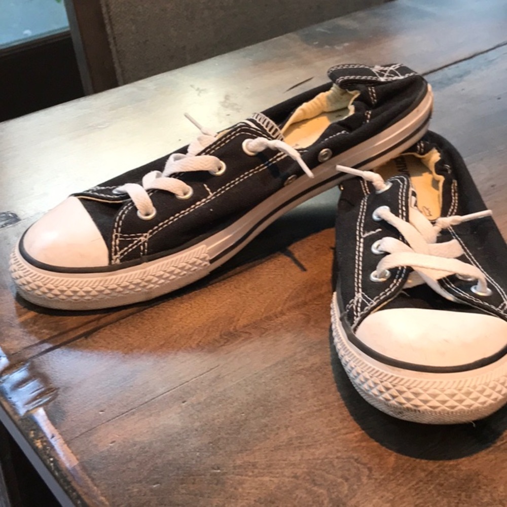 Converse Black and White Athletic Shoes